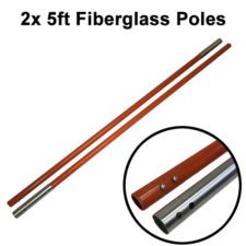 Fiberglass 5 foot pole